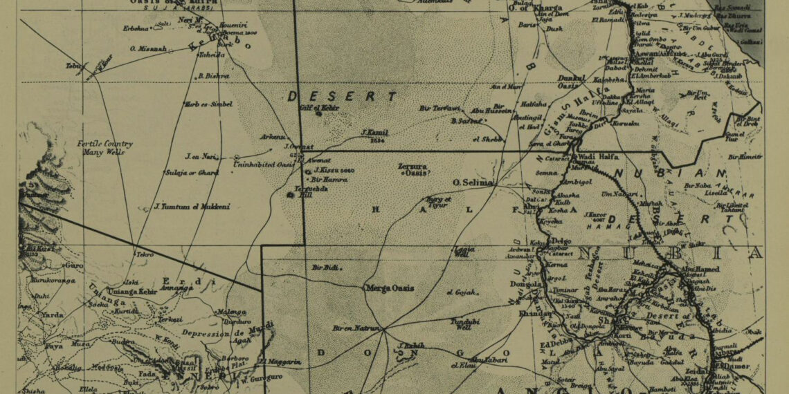 Egypt and Sudan Map 1940
